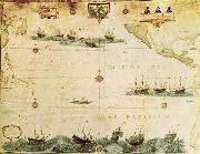 unknow artist That maps over Still sea tillskrius Hessel they Gerritsz Spain oil painting artist